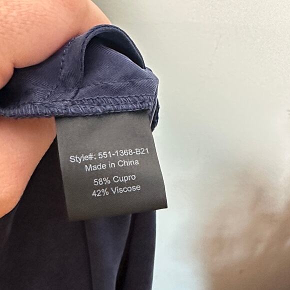 JENNI KAYNE Cupro Rio Trouser Pants Nave Blue Sz XXL {M32} - Picture 5 of 5